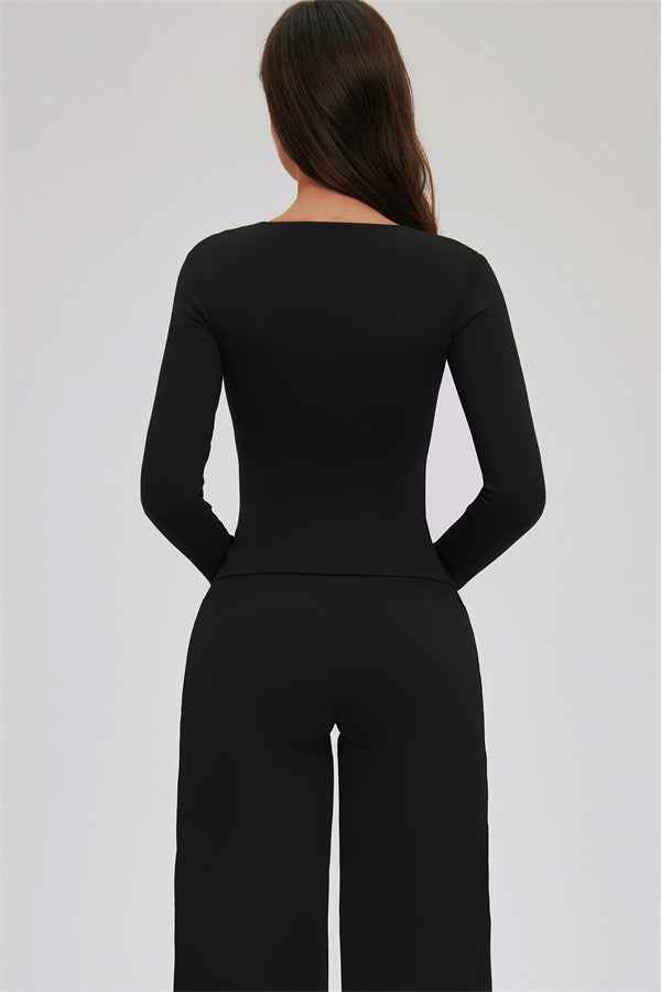The Twirl Long Sleeve T-shirt New Straight Leg Pants 2-Piece Set
