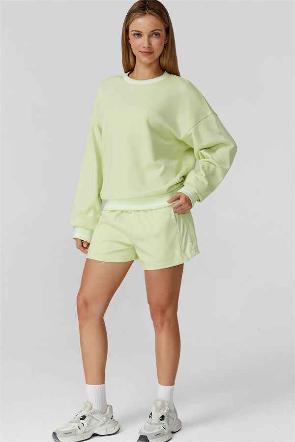 The Amara Sweatshirt Lounge Shorts 2-Piece Set