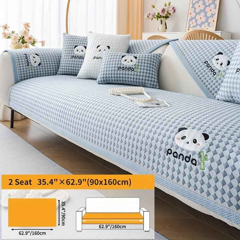 Waterproof Couch Cover, Non-Slip Panda Pattern Sofa Cover
