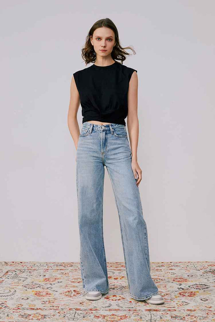 Angeles High Rise Baggy Jeans HJ103