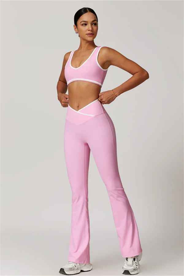 The Stamina Sports Bra Flared Leggings 2-Piece Set