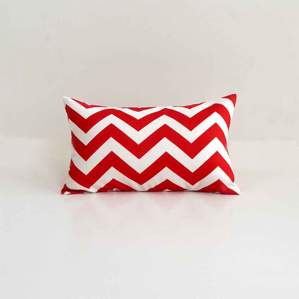 2 size options Stripes/Waving Outdoor Waterproof Pillow (With Insert) waterproof outdoor throw pillow, great for your outdoor furniture