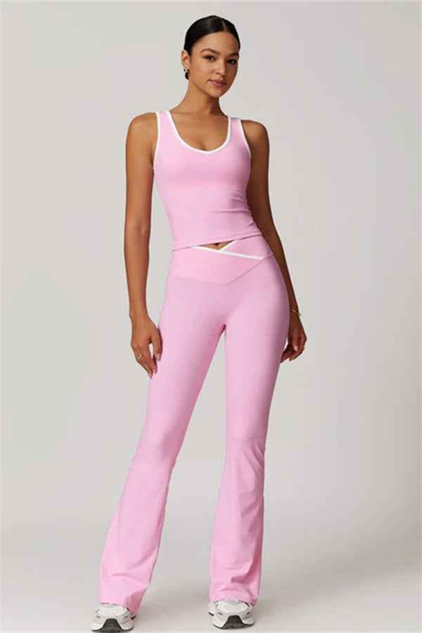 The Stamina Tank Top Flared Leggings 2-Piece Set