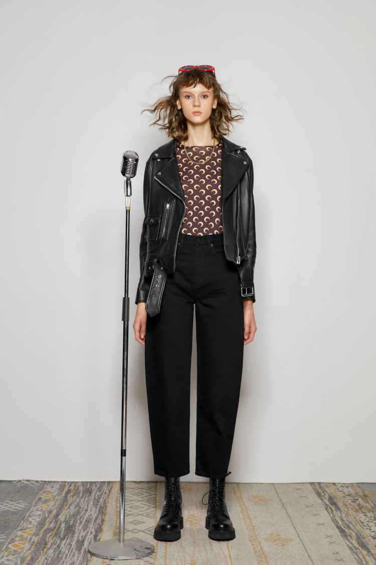 Queens Of Noise High Rise Barrel Jeans HJ026 [FINAL SALE]