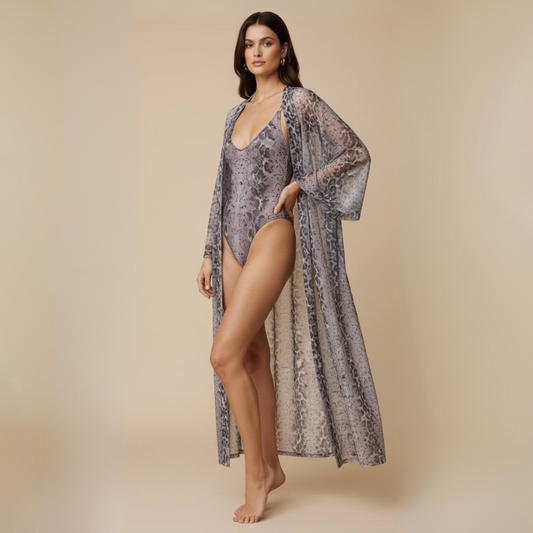 Luxe Beach Kimono / SNAKE