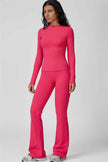 The Oasis Long Sleeve T-shirt Flared Leggings 2-Piece Set