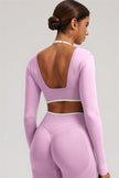 The Elevate Long Sleeve Crop top Leggings 2-Piece Set