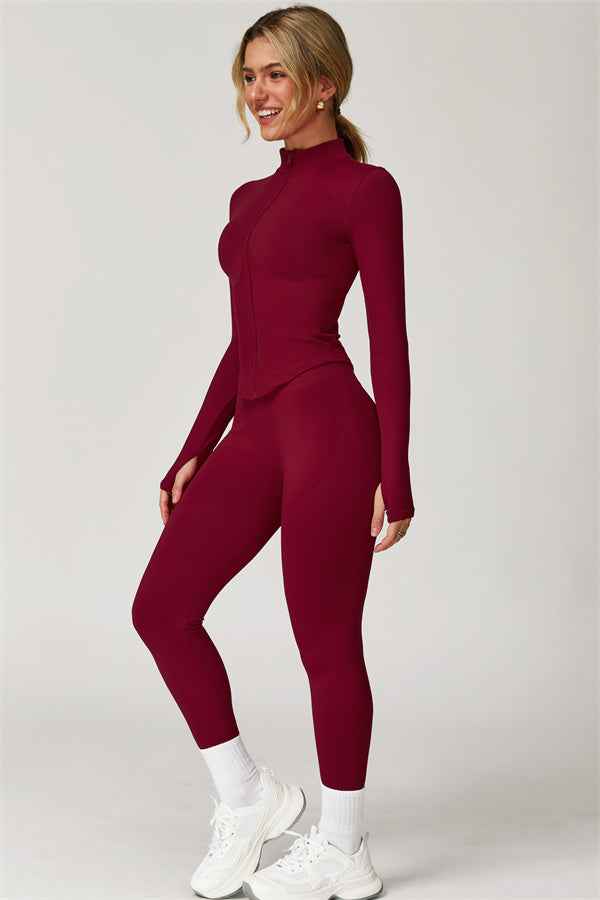 The Delight Jacket Sports Bra Leggings 3-Piece Set