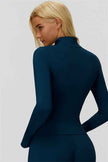 The FemmeFit Zip Jacket Straight Leg Pants 2-Piece Set