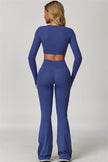 The Lavish Long Sleeve Cut-out Crop Top