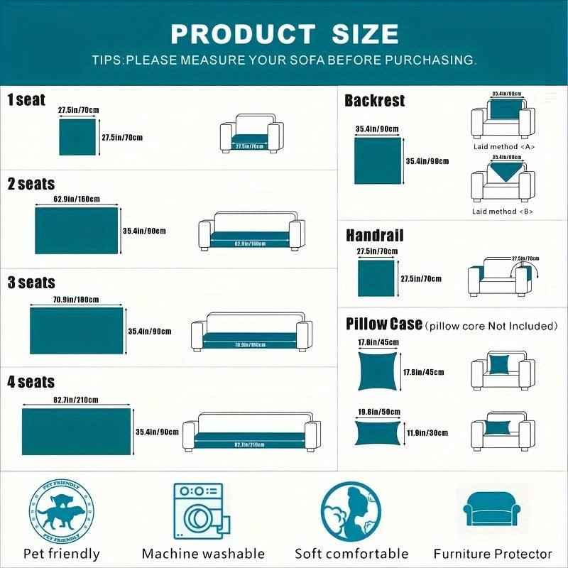 Luxurious Rabbit Fur Sofa Slipcover | Non-Slip Light Grey for dog use