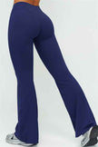 The Lushness V-Back Sports Bra Flared Leggings 2-Piece Set