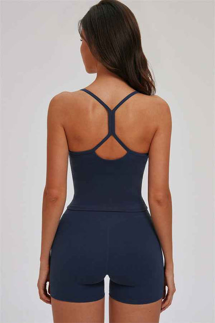The Svelte Cross Back Tank Top Shorts 2-Piece Set