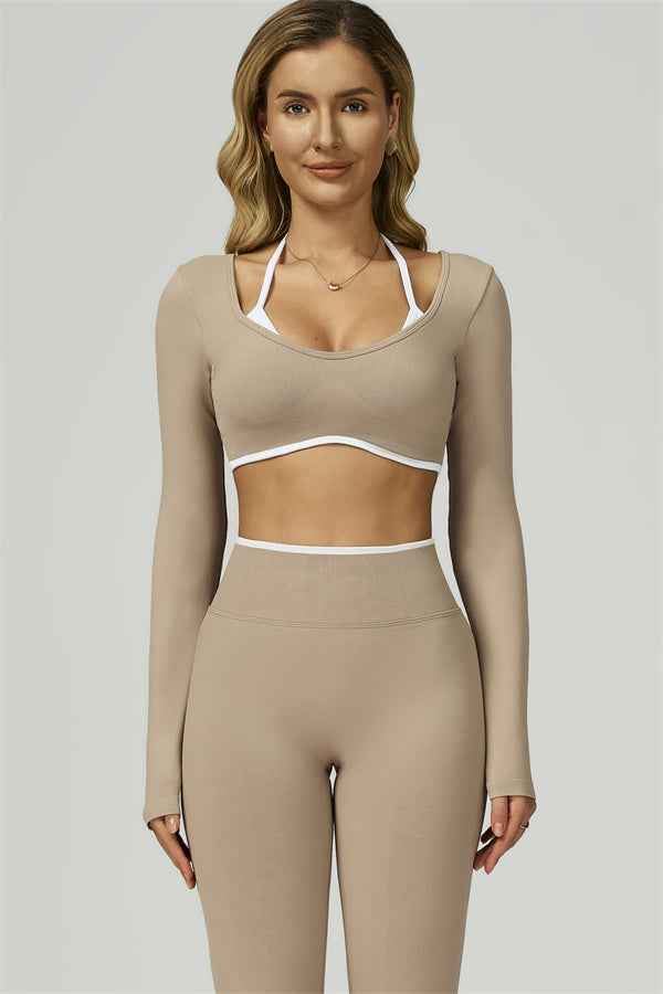 The Prime Line Long Sleeve Crop Top