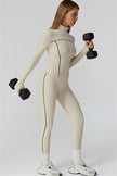 The Venus Zip Top Sports Bra Leggings 3-Piece Set