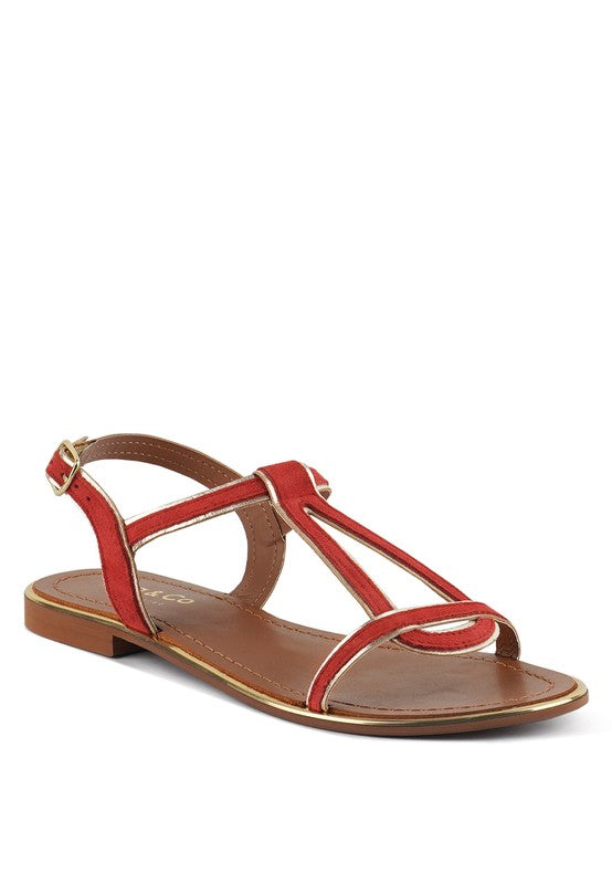 Feodora Flat Slip On Sandals - Pikemla