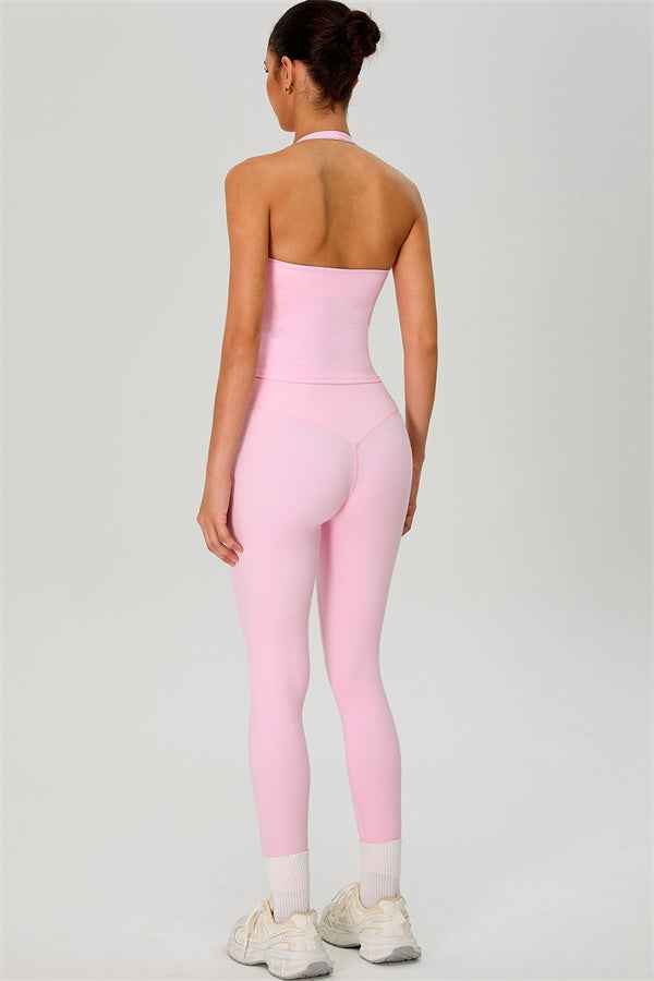 The Solid Halter Tank Top