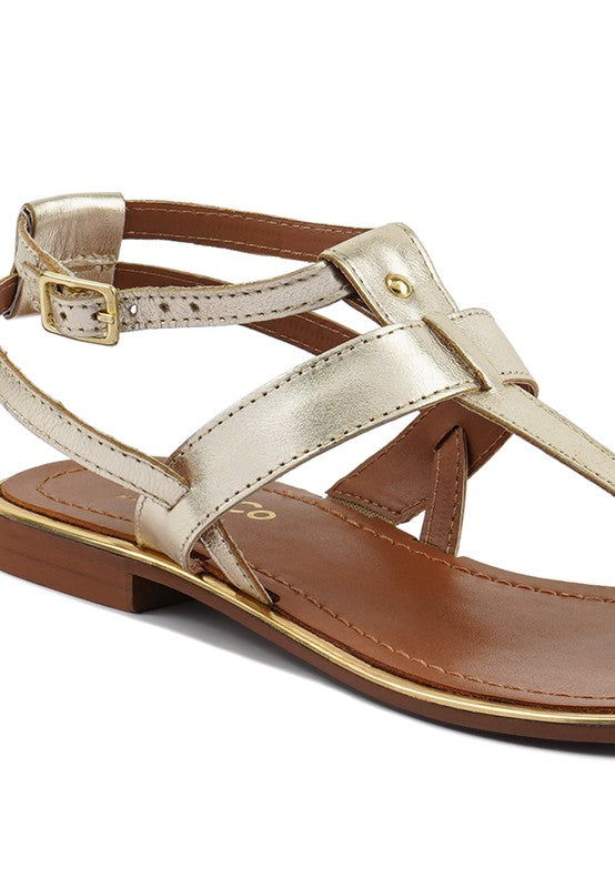 Irene Flat Thong Sandals - Pikemla