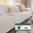 Plush Nordic Sofa Slipcover | non slip couch cover for dogs