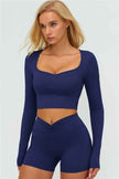 The Lushness Long Sleeve Crop top
