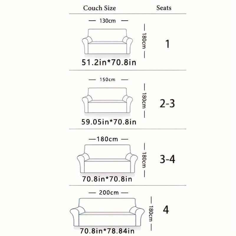 Festive Red Christmas Sofa Cover | Slipcovers for Couches (1-4 Seats)