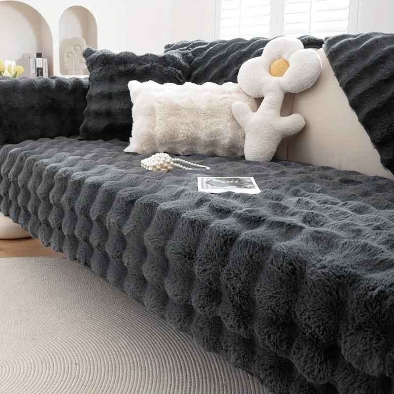 Molly Mutt Couch Cover - Soft, Cozy, and Non-Slip Plush Sofa Protector