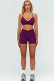 The Lushness Y-Back Sports Bra Shorts 2-Piece Set