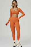 The Prime Long Sleeve Crop Top Leggings 2-Piece Set