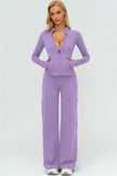 The Twirl Zip Jacket New Straight Leg Pants 2-Piece Set