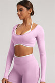 The Elevate Long Sleeve Crop top Leggings 2-Piece Set