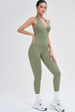 The Stride Crop Top Isabella Leggings 2-Piece Set