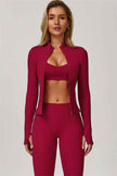 The Refresh Jacket Sports Bra Leggings 3-Piece Set