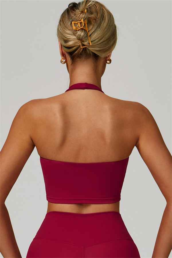 The Seraphine Halter Crop Top Shorts 2-Piece Set