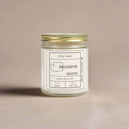 Washington unscented Candles - Coconut Apricot Wax