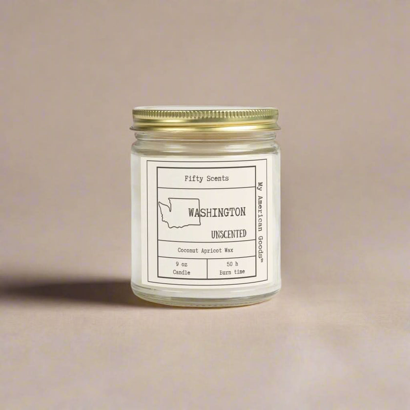 Washington unscented Candles - Coconut Apricot Wax