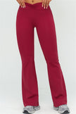 The Lushness V-Back Sports Bra Flared Leggings 2-Piece Set