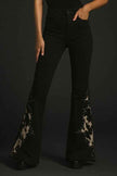 Wild West Studded Cowhide Bell Bottoms