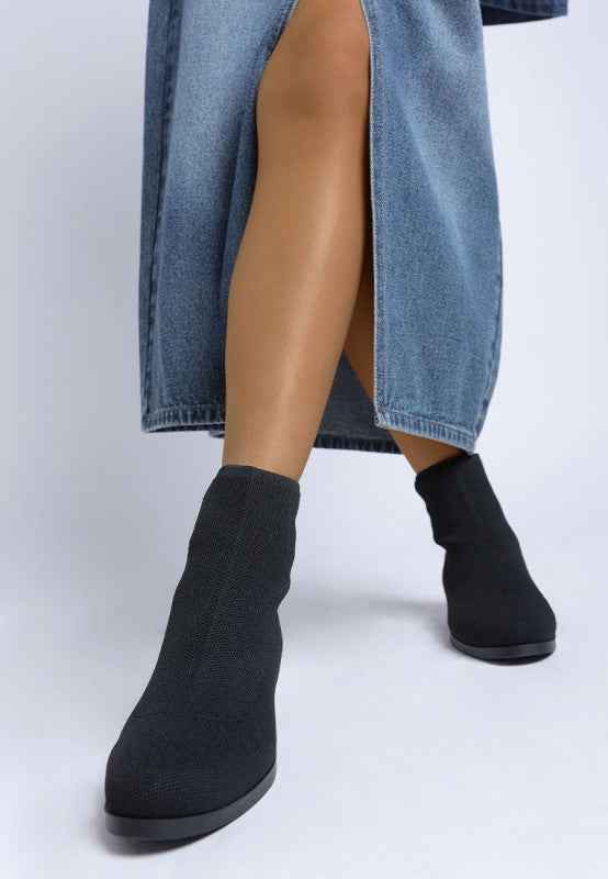 Rosamund Knitted Sock Boots