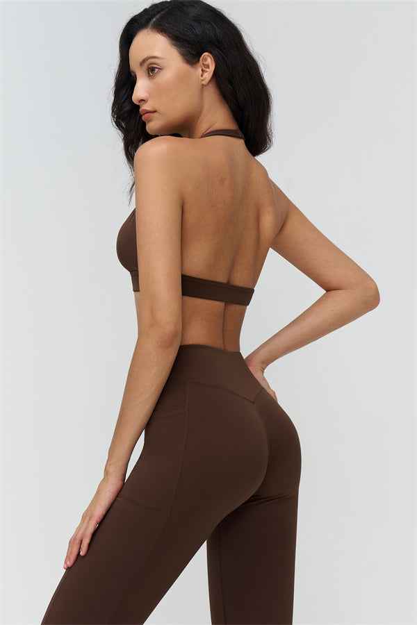 The BoldFit Sports Bra Flared Leggings 2-Piece Set