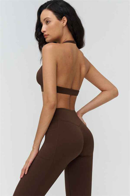 The BoldFit Sports Bra Flared Leggings 2-Piece Set
