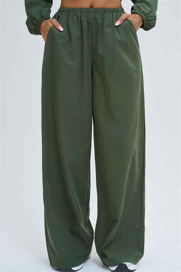 The Svelte UV protection Crop Hoodie Sweatpants 2-Piece Set