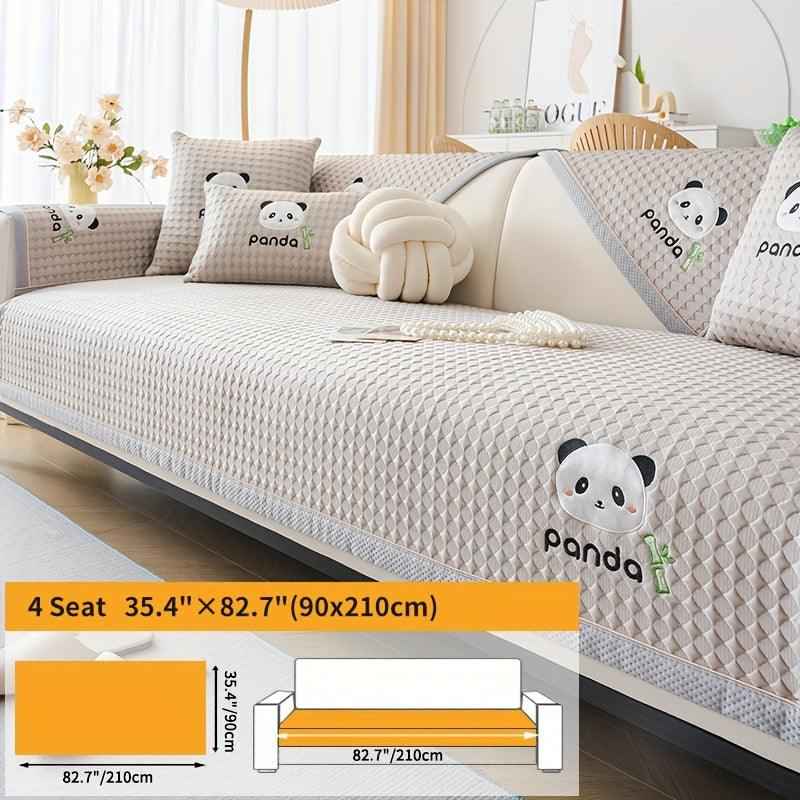 Waterproof Couch Cover, Non-Slip Panda Pattern Sofa Cover