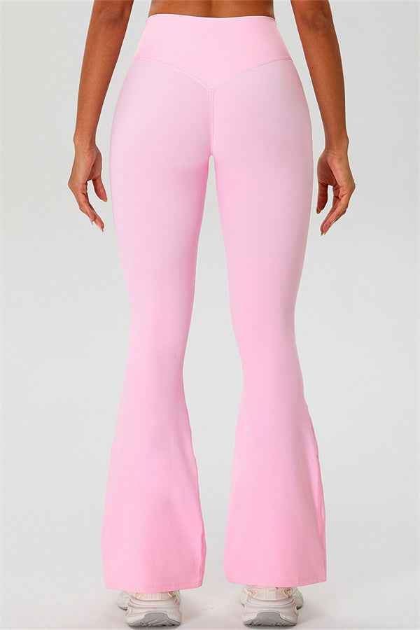 The Ember Sports Bra Crop Top Flared Leggings 3-Piece Set