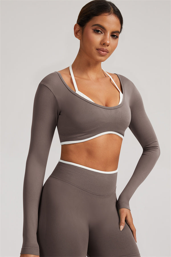 The Elevate New Long Sleeve Crop top