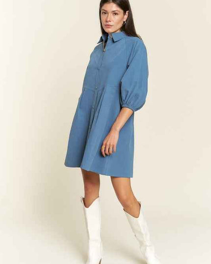 Athena Denim Dress - Pikemla