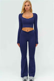 The Lushness Long Sleeve Crop top