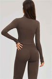 The Sizzle Zip Jacket Flared Leggings 2-Piece Set