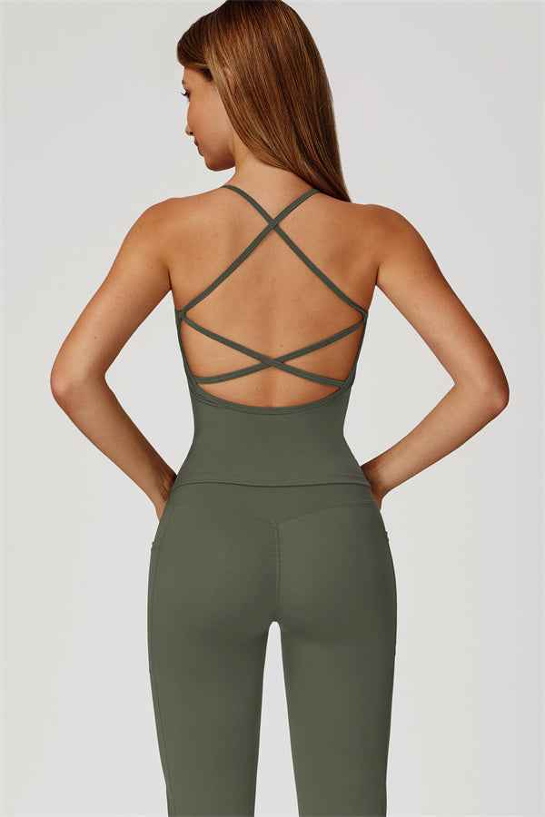 The Propel Crop Top Flared Leggings 2-Piece Set