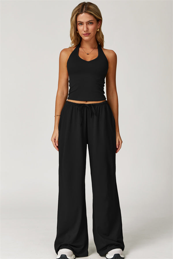 The Sprint Halter Tank Top Sweatpants 2-Piece Set