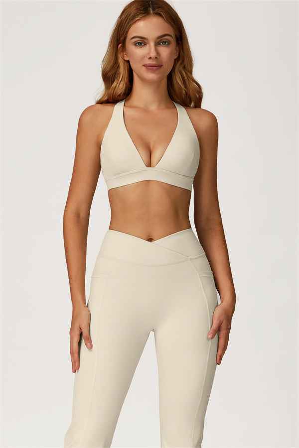 The Glacier Sports Bra Flared Leggings 2-Piece Set